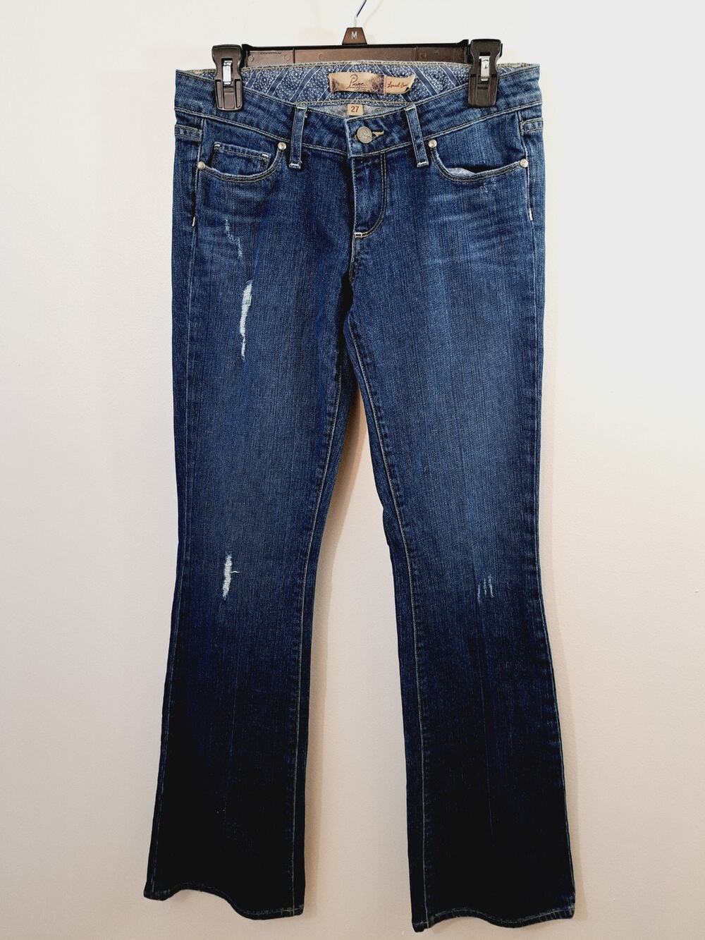 Page Laurel Canyon Low Rise Flare Jeans Y2k Medium Wash Size 27